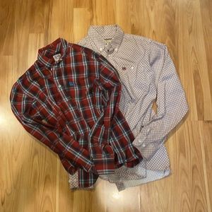 Lots of 2 boys button down shirts size XL